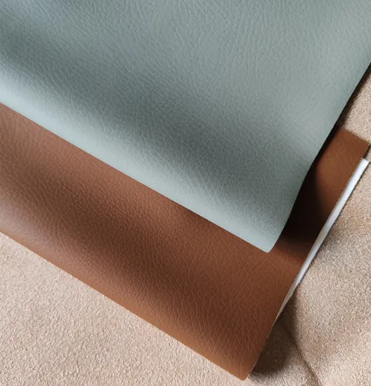 Eco Friendly Flocked Base Faux PU Leather Furniture Bonded Leather Fabric