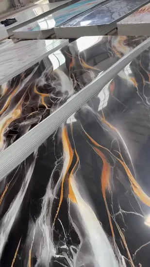 Digital Printing UV Marble PVC Sheet PVC UV Marble Wallpanel