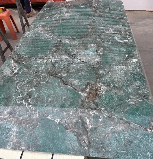 2.8mm 3mm Marble Patterned PVC UV Marble Sheet Wallpanel 