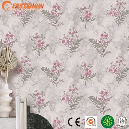 High Quality Marble Decorative Wallpaper Flower Tropical Leaves Waterproof Wallpaper 3D Painting Nature Mural Wallpaper 