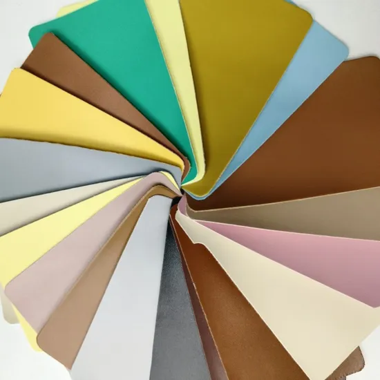 PU Genuine Flocking Suede Leather for Sofa Shoes 