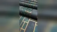 2024 Gold Foil Wall Paper Waterproof Wholesale Home Decor Embossing 3D Interior Metallic Wallpaper 