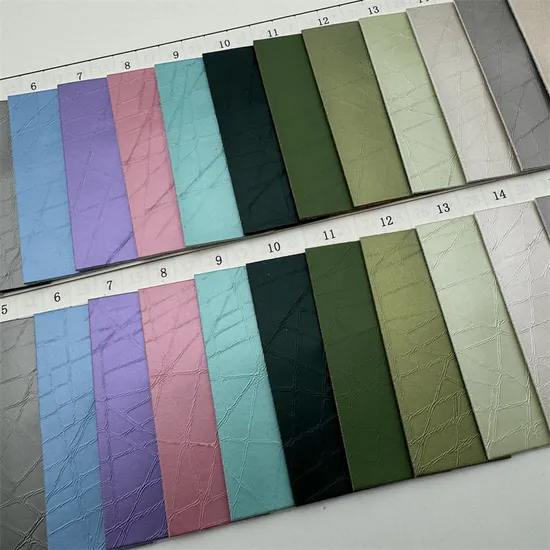 Printed Embossing China Manufacturer PU Synthetic Leather Bag Waterproof Fabric Outdoor Stock 