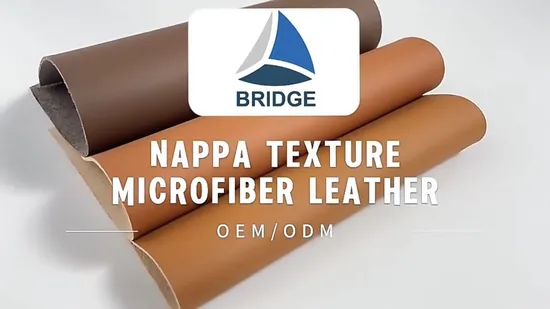 Eco Friendly Material Microfiber Leather PU Synthetic Leather for Making Shoes Handbag Car Seat 