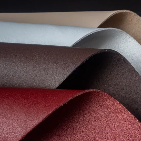 Artificial PU Leather Wholesale Cheap Material Microfiber Bonded Real Leather Genuine Leather Bag and Shoe Making Materials 