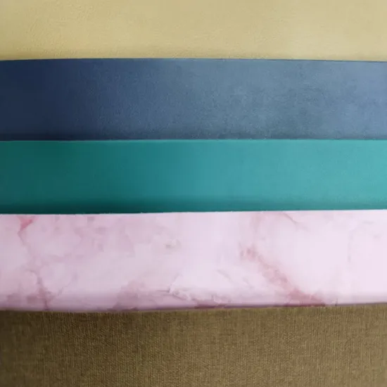 Upholstery Materials PU Flocking Backing Decoro Furniture Bonded Artificial Leather 