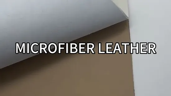 Microfiber Leather Faux Yangbuck Leather Synthetic PU Artificial Leather for Shoes 